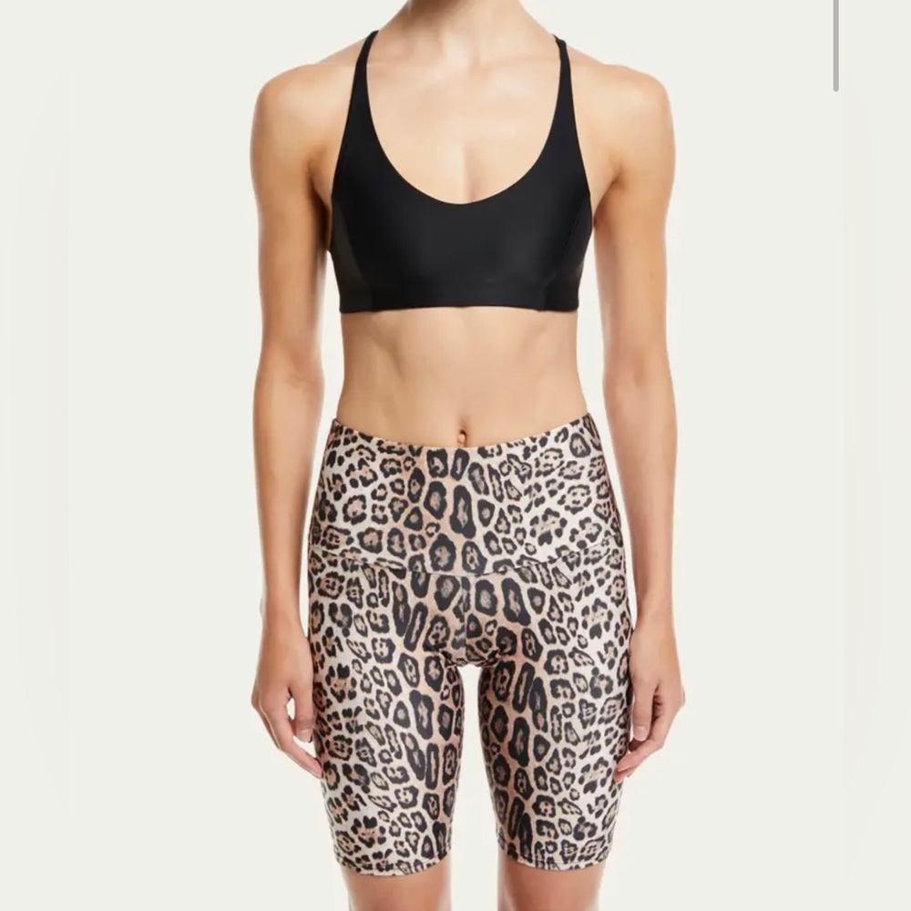 Onzie Leopard High-Rise Bike Shorts Size S/M